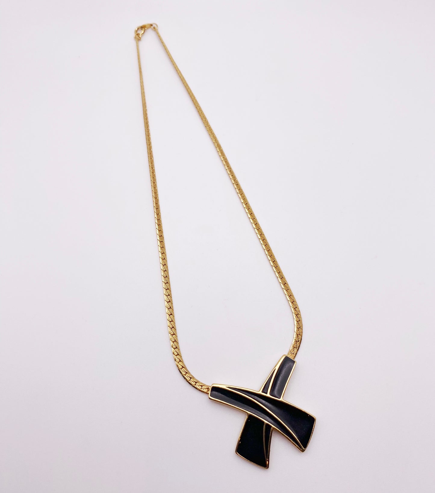 1970s Vintage Trifari Enamel Necklace | Signed Designer Costume Jewellery