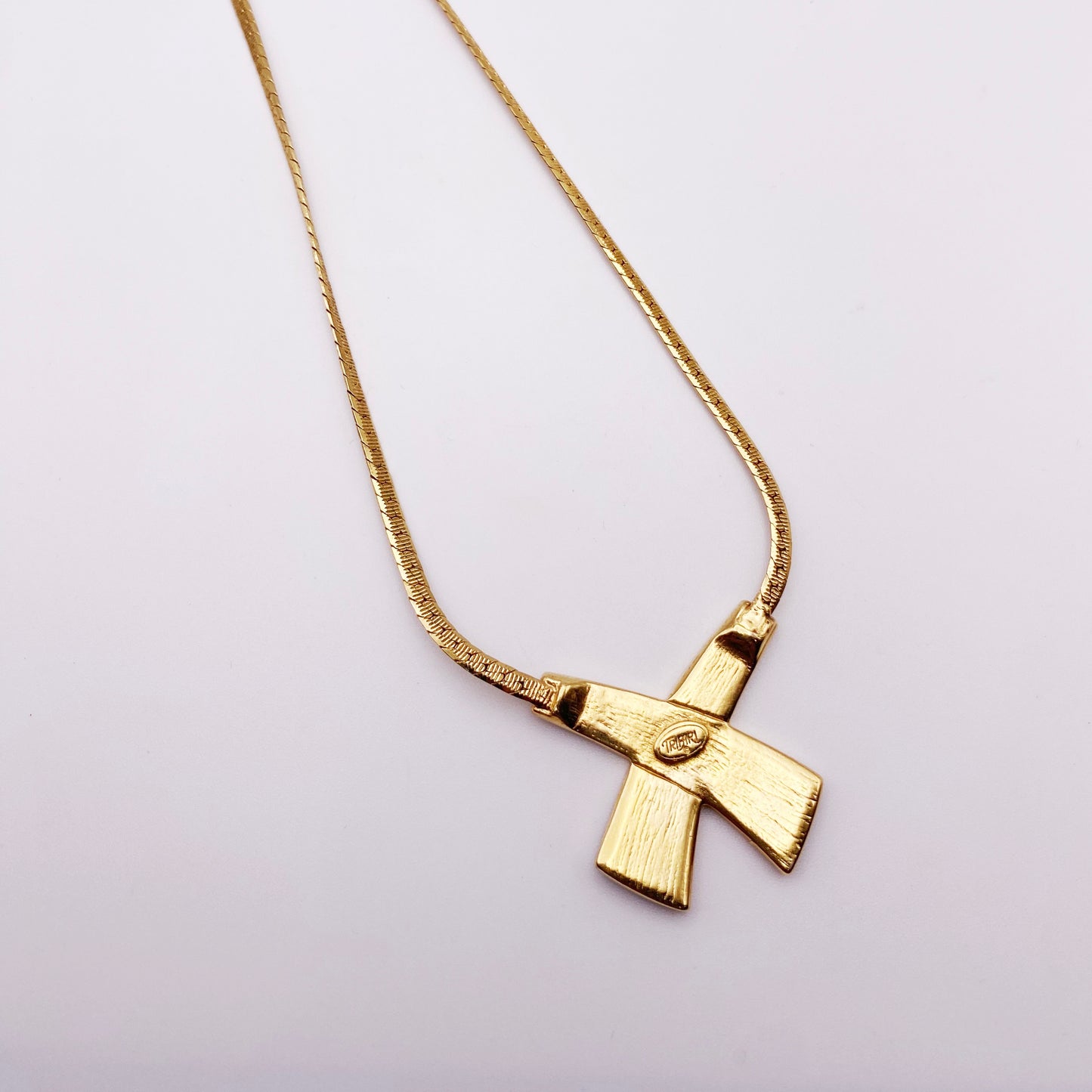 1970s Vintage Trifari Enamel Necklace | Signed Designer Costume Jewellery