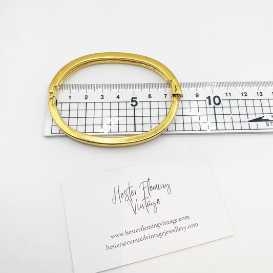 Everyday Wearable Vintage | 1990s Swarovski Hinged Bangle | One of a kind