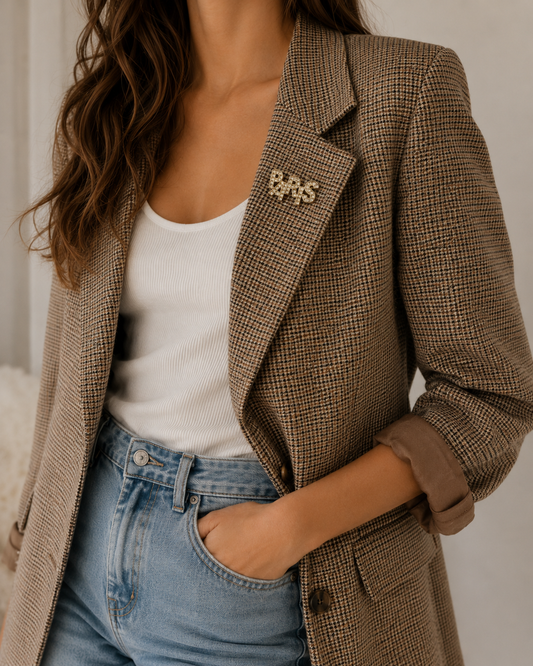 Vintage · 90s · PARIS Crystal Brooch