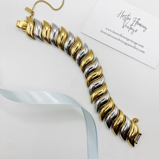 Monet · 1970s · Mixed Metal Bracelet