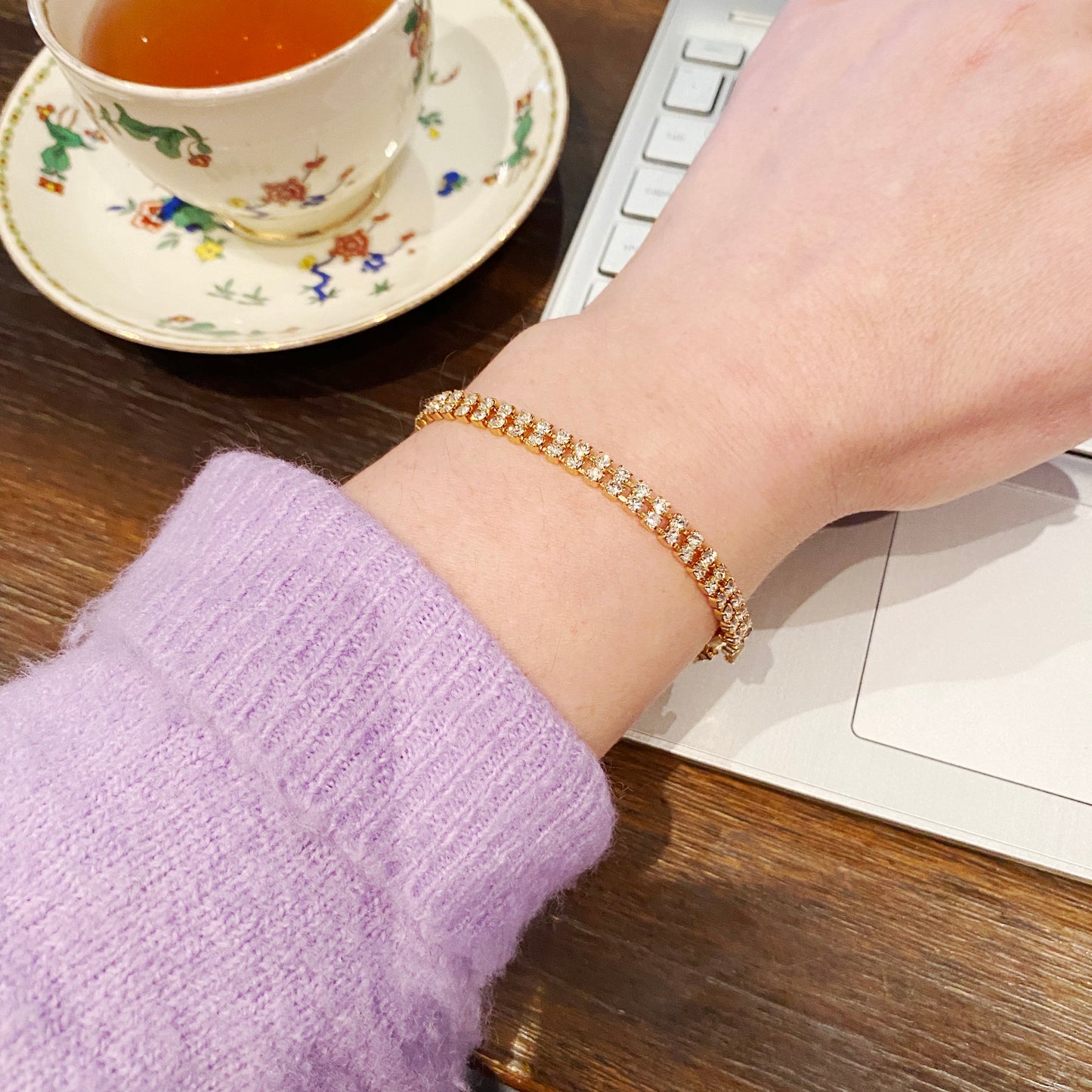 Vintage Swarovski Crystal Bracelet | Elegant Retro Jewellery