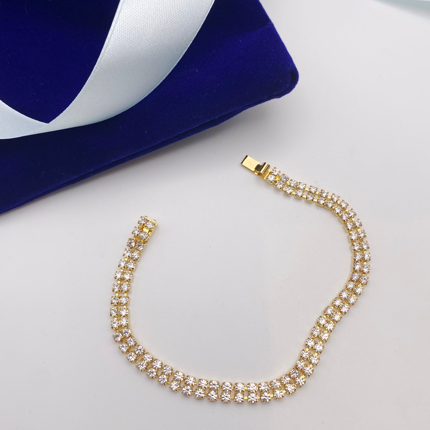 Vintage Swarovski Crystal Bracelet | Elegant Retro Jewellery