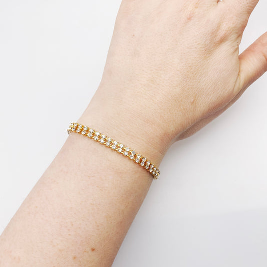 Vintage Swarovski Crystal Bracelet | Elegant Retro Jewellery