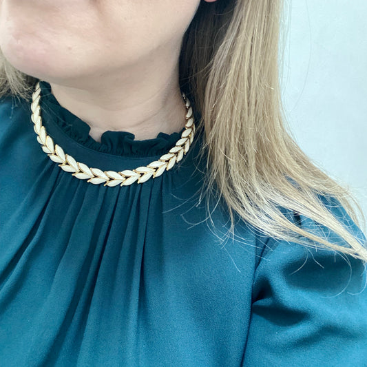 1980s Vintage Enamel Choker