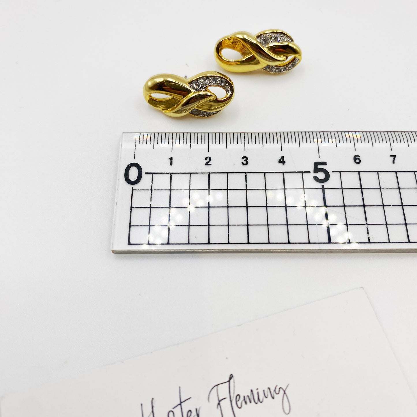 Vintage Oroton Infinity Earrings | 1990s Designer Statement Jewellery