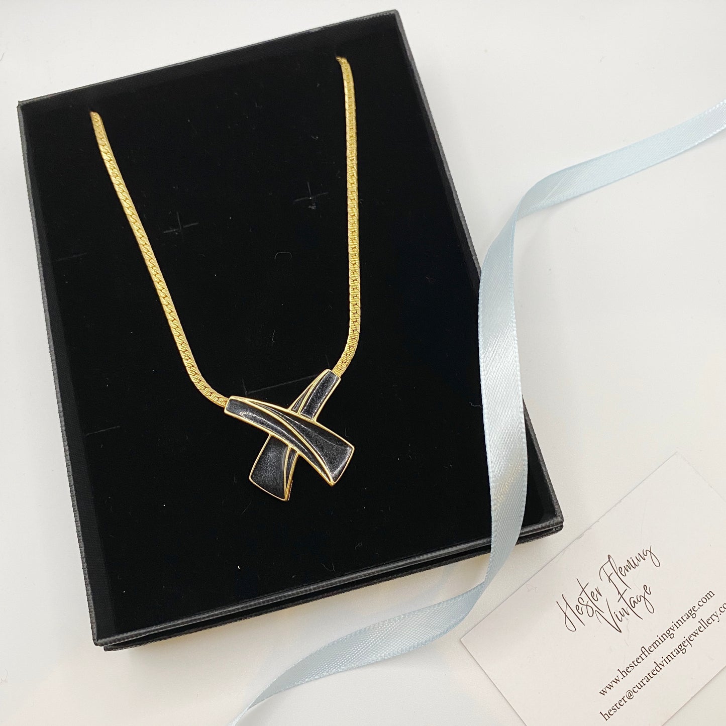 1970s Vintage Trifari Enamel Necklace | Signed Designer Costume Jewellery