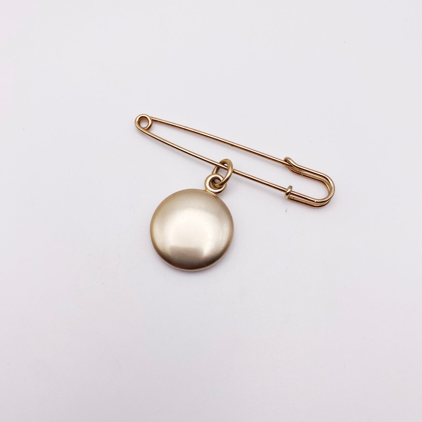 Authentic Vintage Givenchy Brooch | Safety Pin with Locket Charm Design