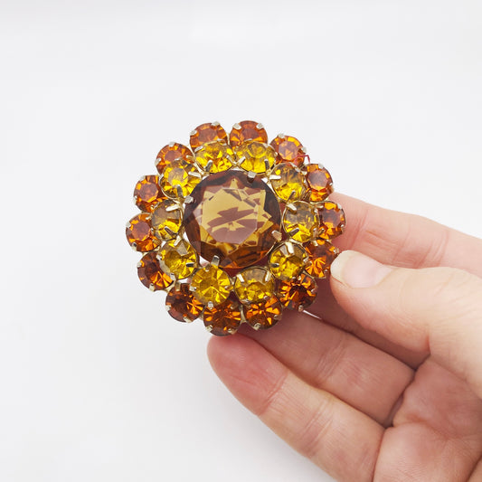 Juliana D&E · 1960s · Dazzling Crystal Brooch