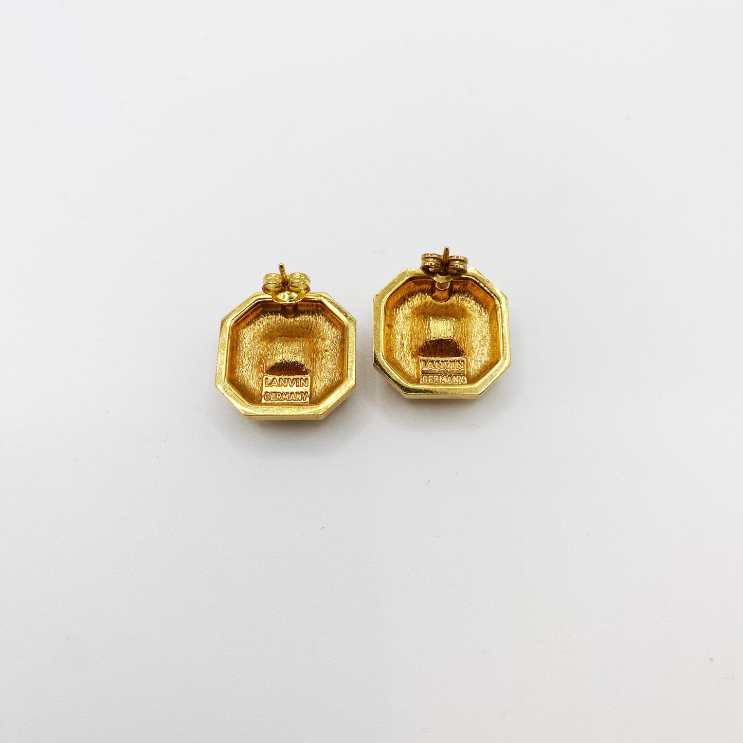 Vintage Lanvin Hematite Earrings | 1980s French Designer Jewellery