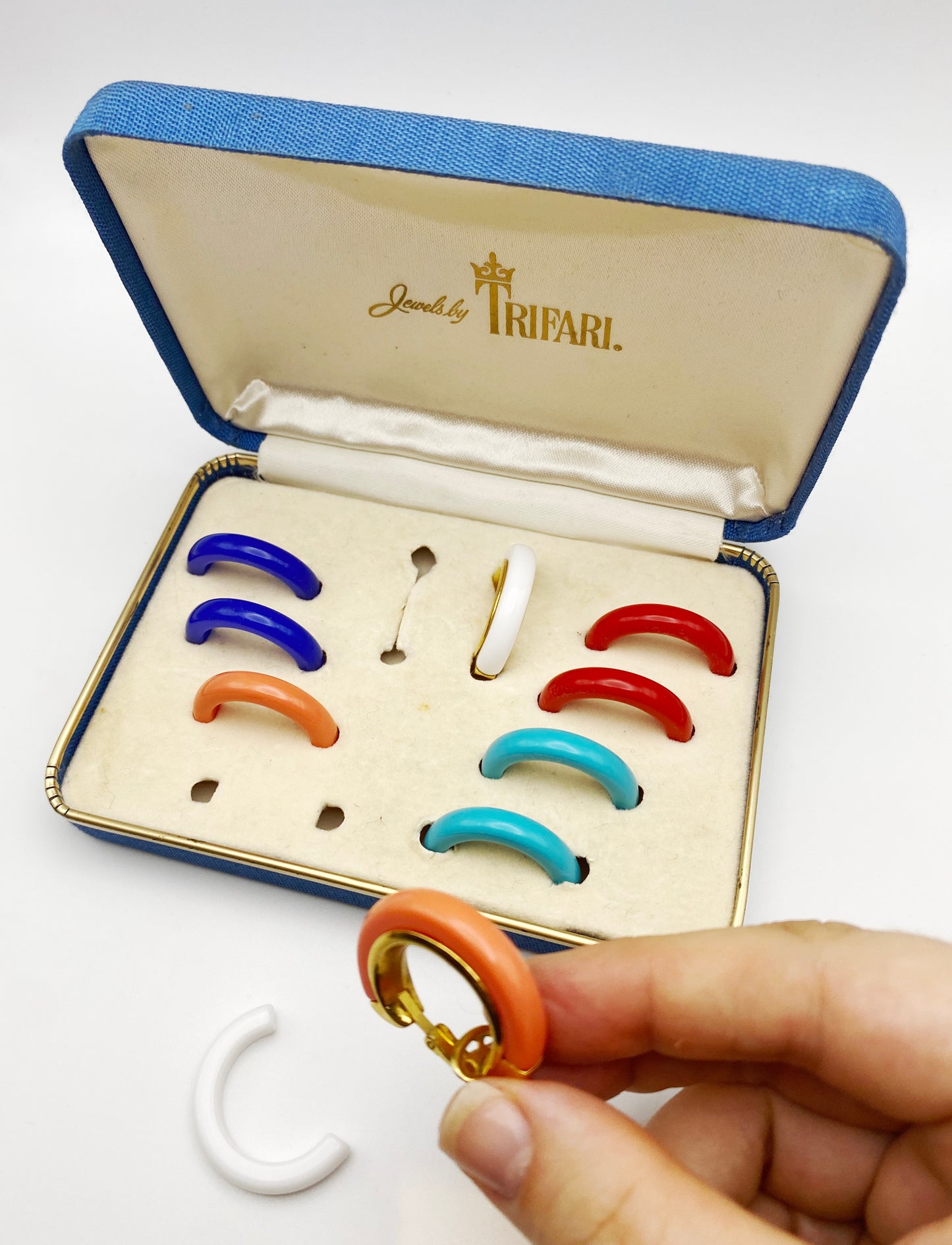 Vintage Trifari Interchangeable Earring Set
