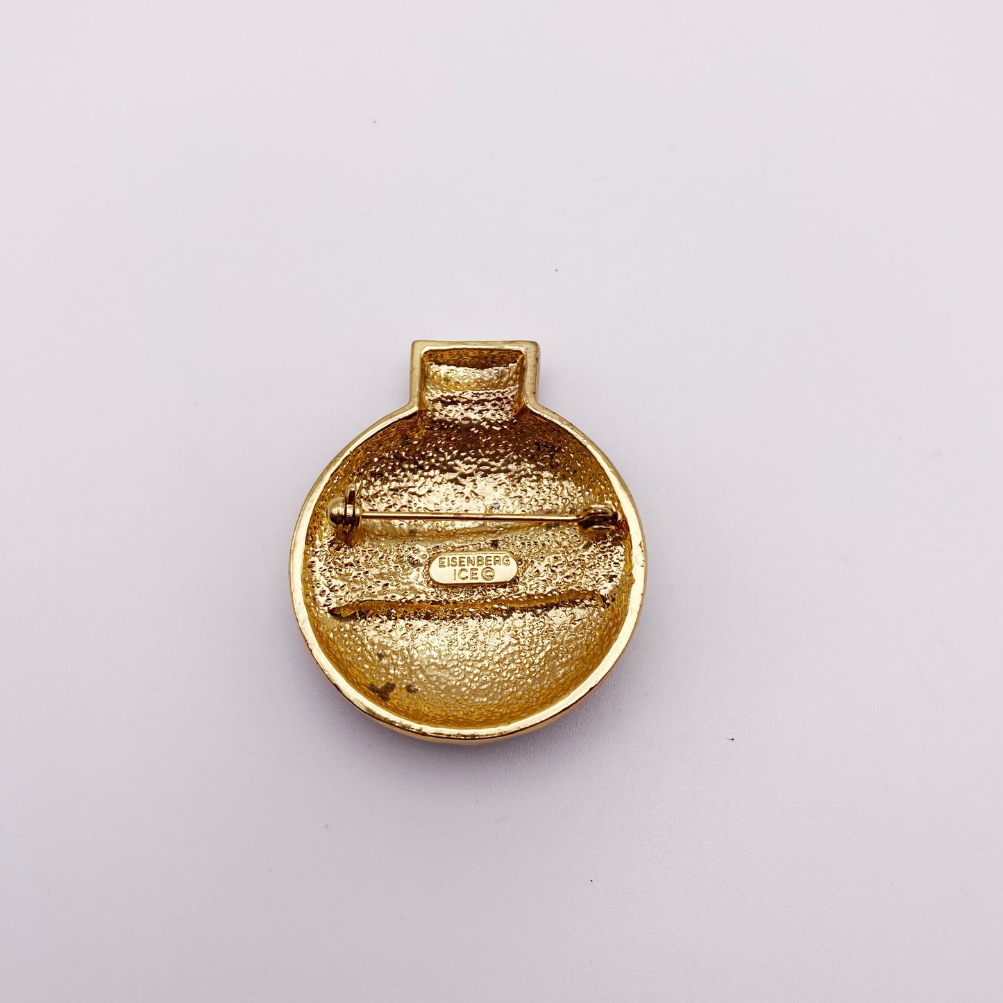Vintage Eisenberg Ice Christmas Bauble Brooch
