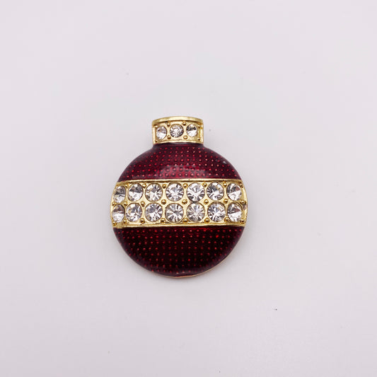 Vintage Eisenberg Ice Christmas Bauble Brooch