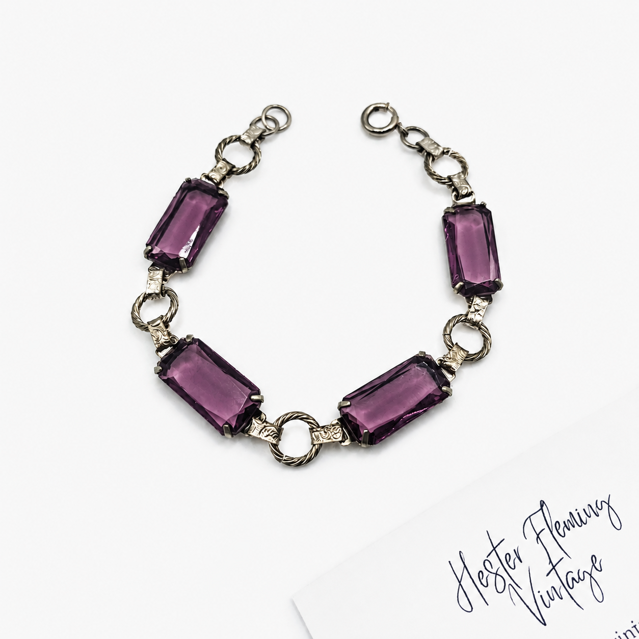 Flat lay - 1920s Art Deco Bracelet