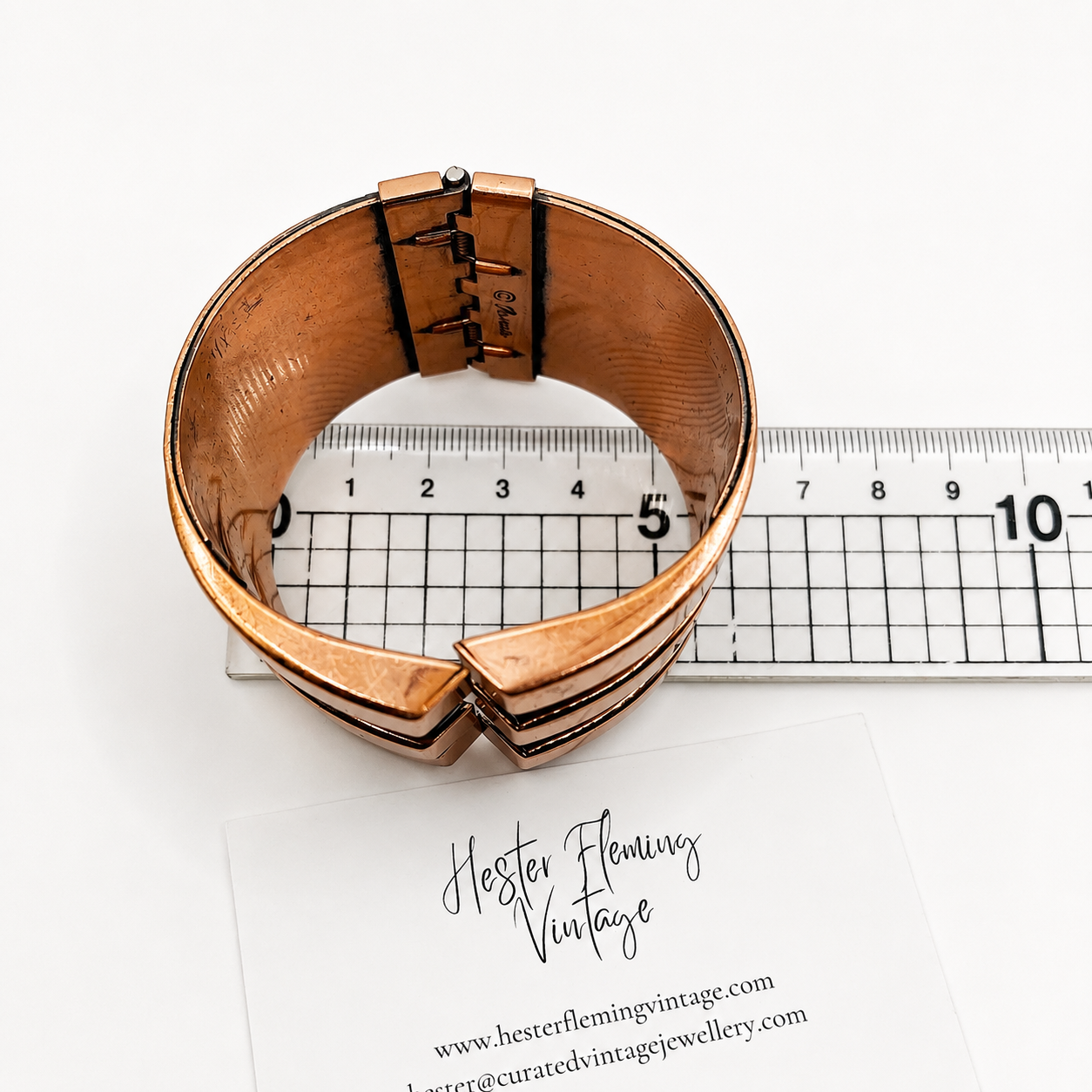 Vintage Matisse Bangle, size 5.5cm diameter. Hinged opening.