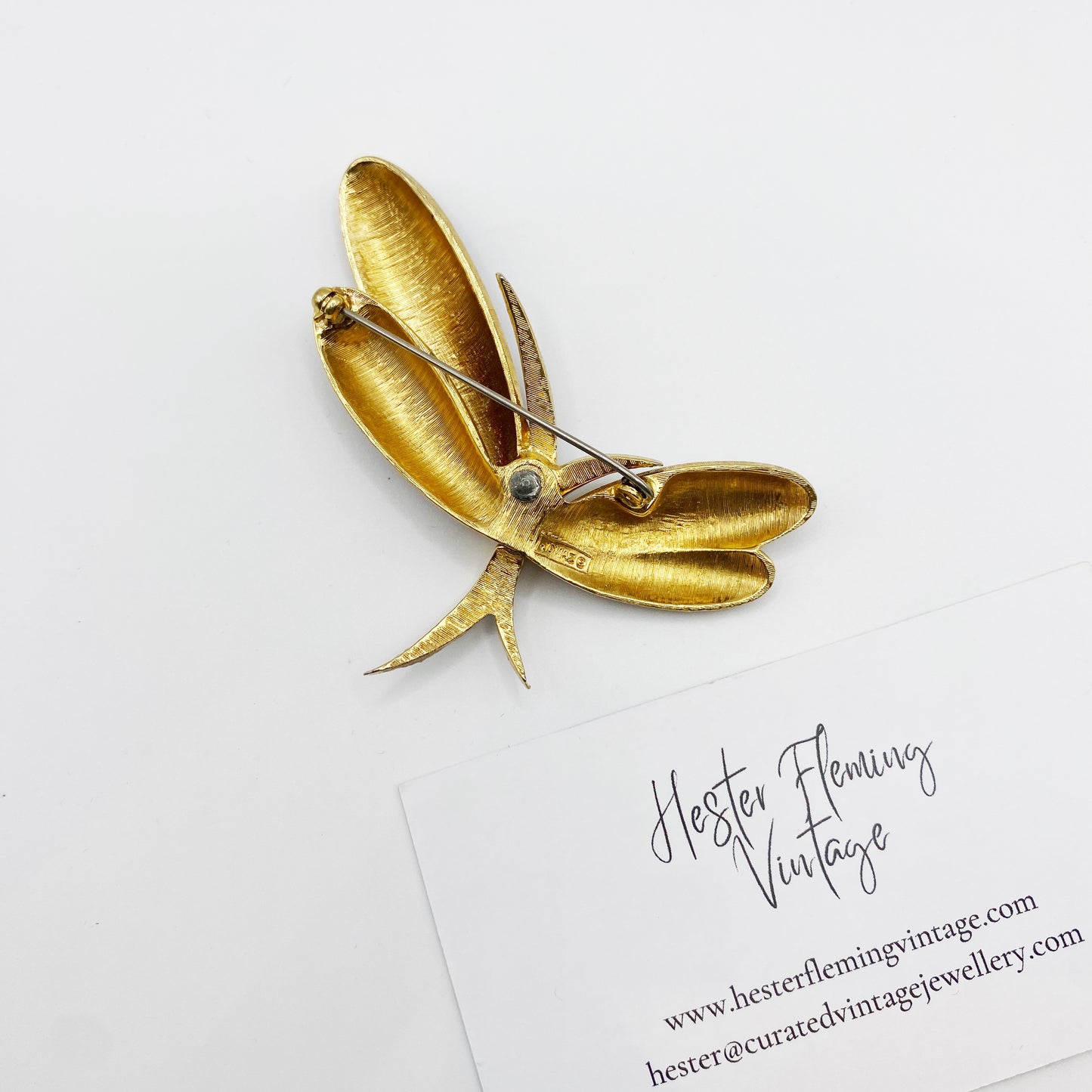 Back view of 1960s 1970s Jomaz Brooch