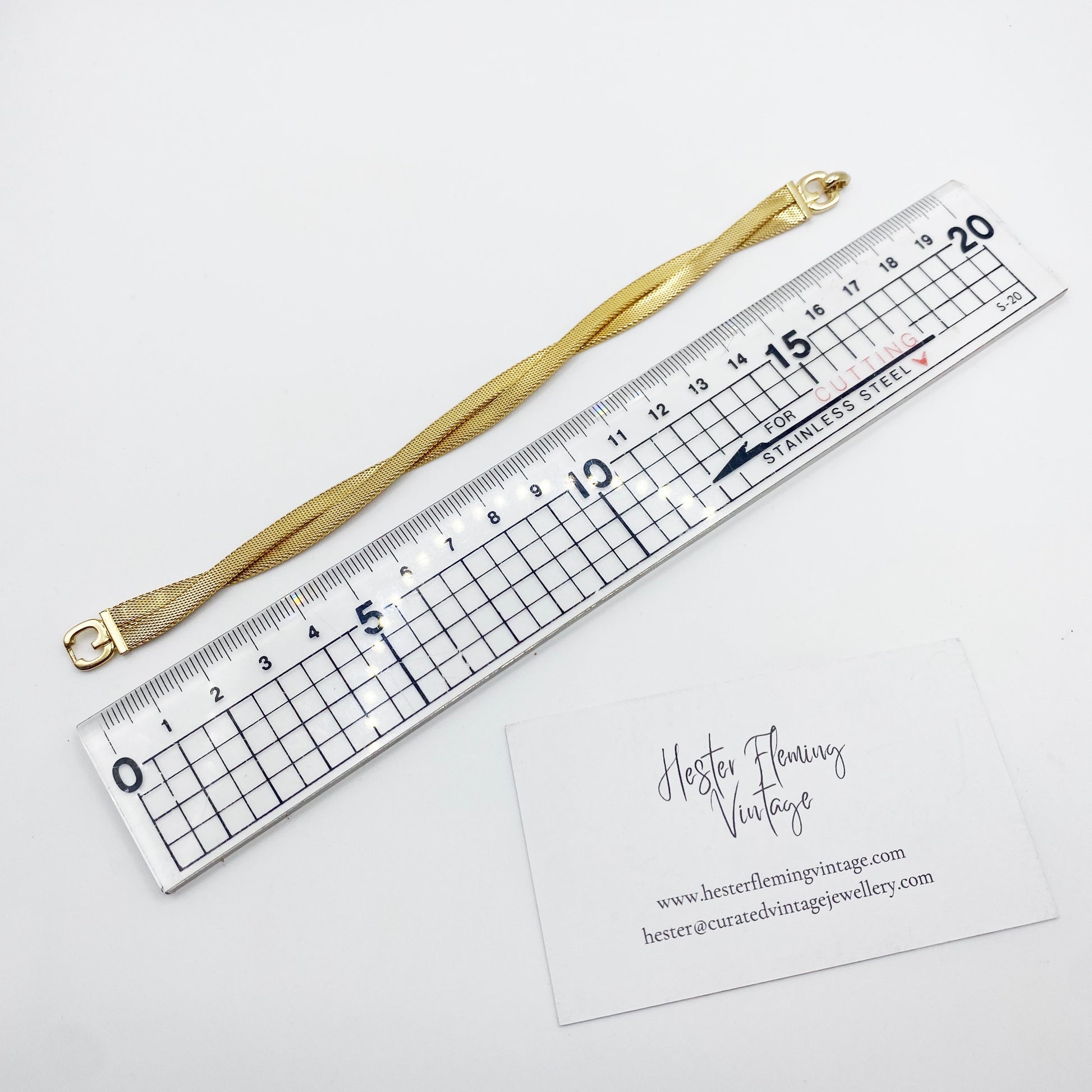 1960s Grosse for Christian Dior bracelet measurement.