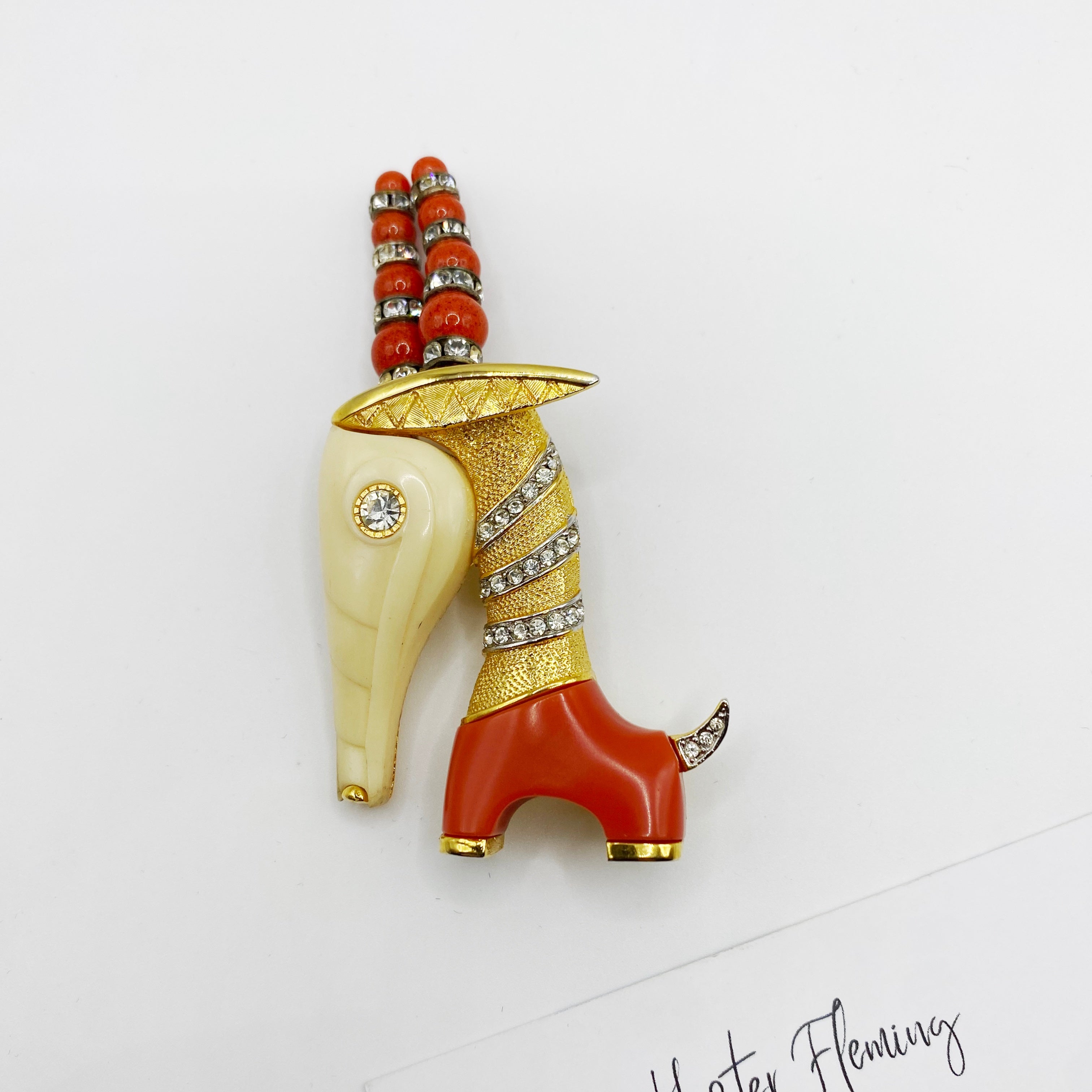 Hattie Carnegie · 1960s · Capricorn Brooch – Hester Fleming Vintage