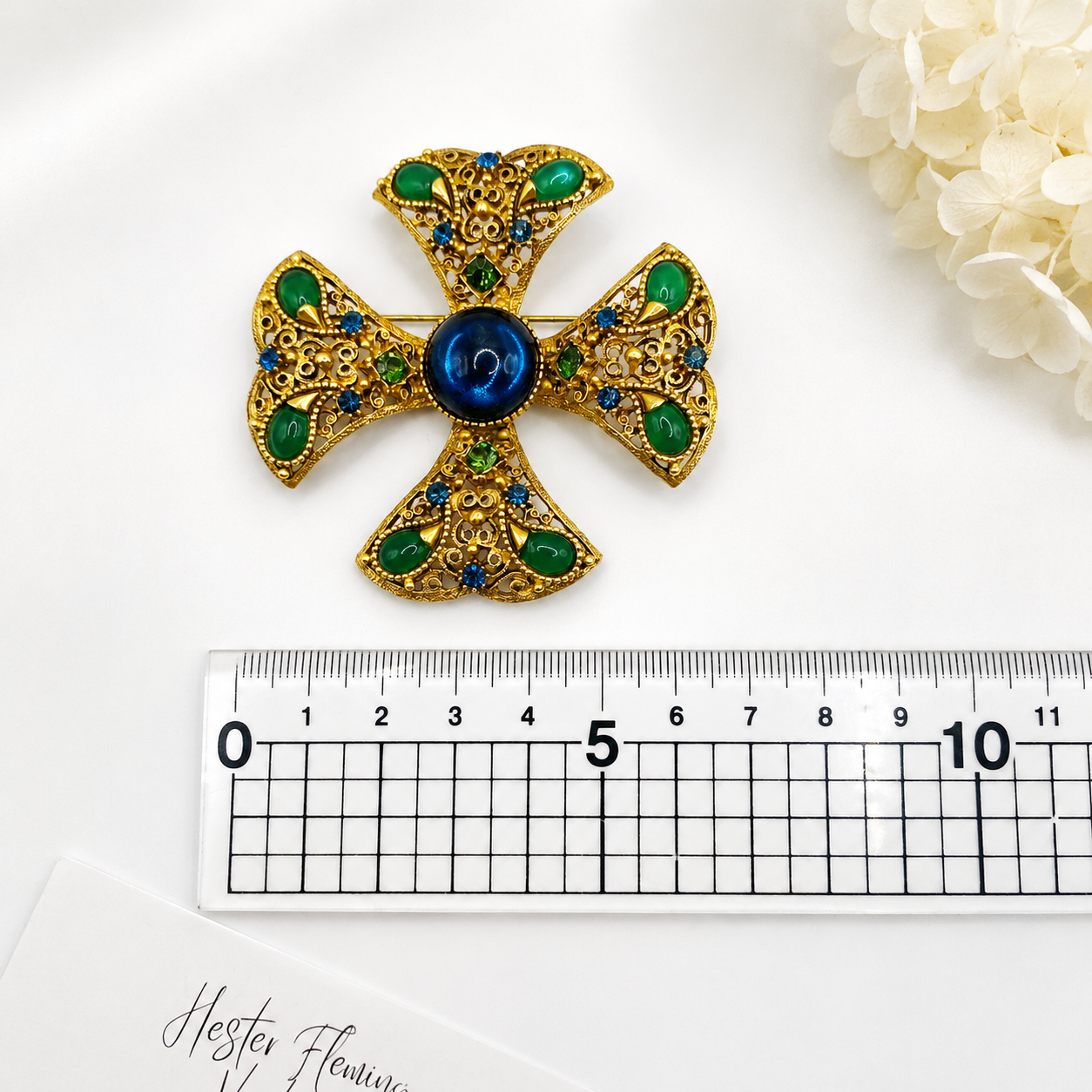 Florenza 1960s Maltese Cross Brooch