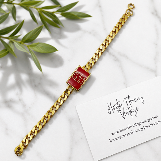 Valentino · 1980s · Logo Bracelet