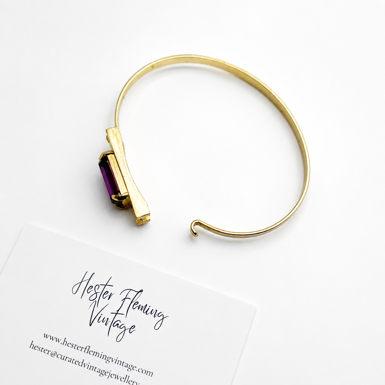 Opening of 1970s AVON bangle.