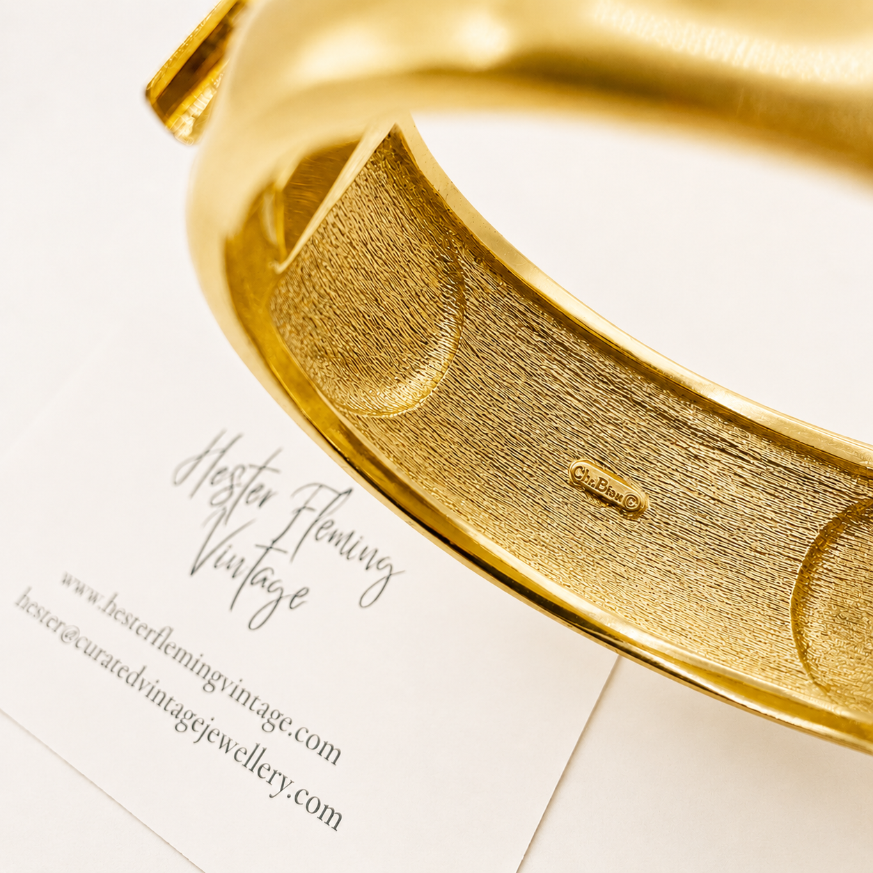 1970s Chr. Dior Bangle, signed. 
