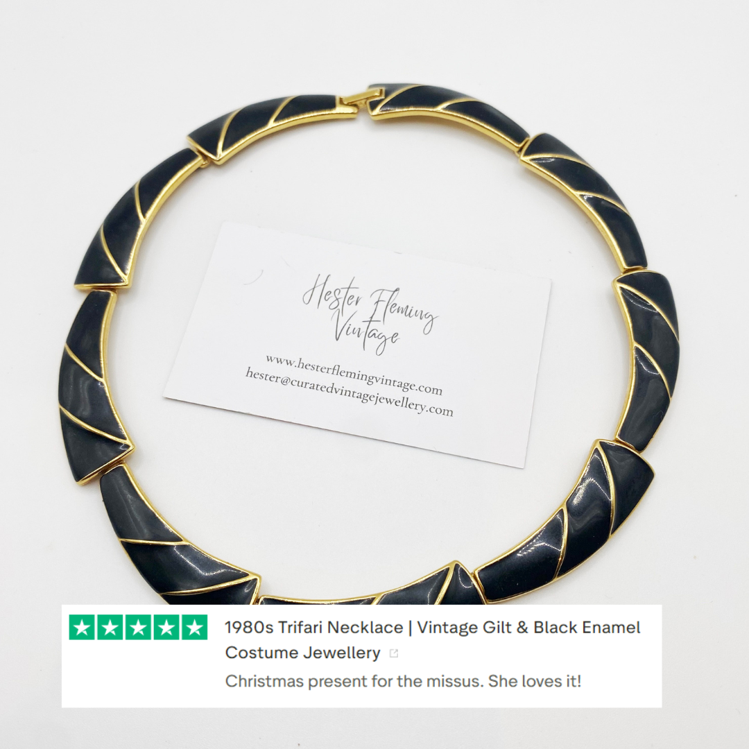 A customer review of the 1980s Vintage Trifari Necklace