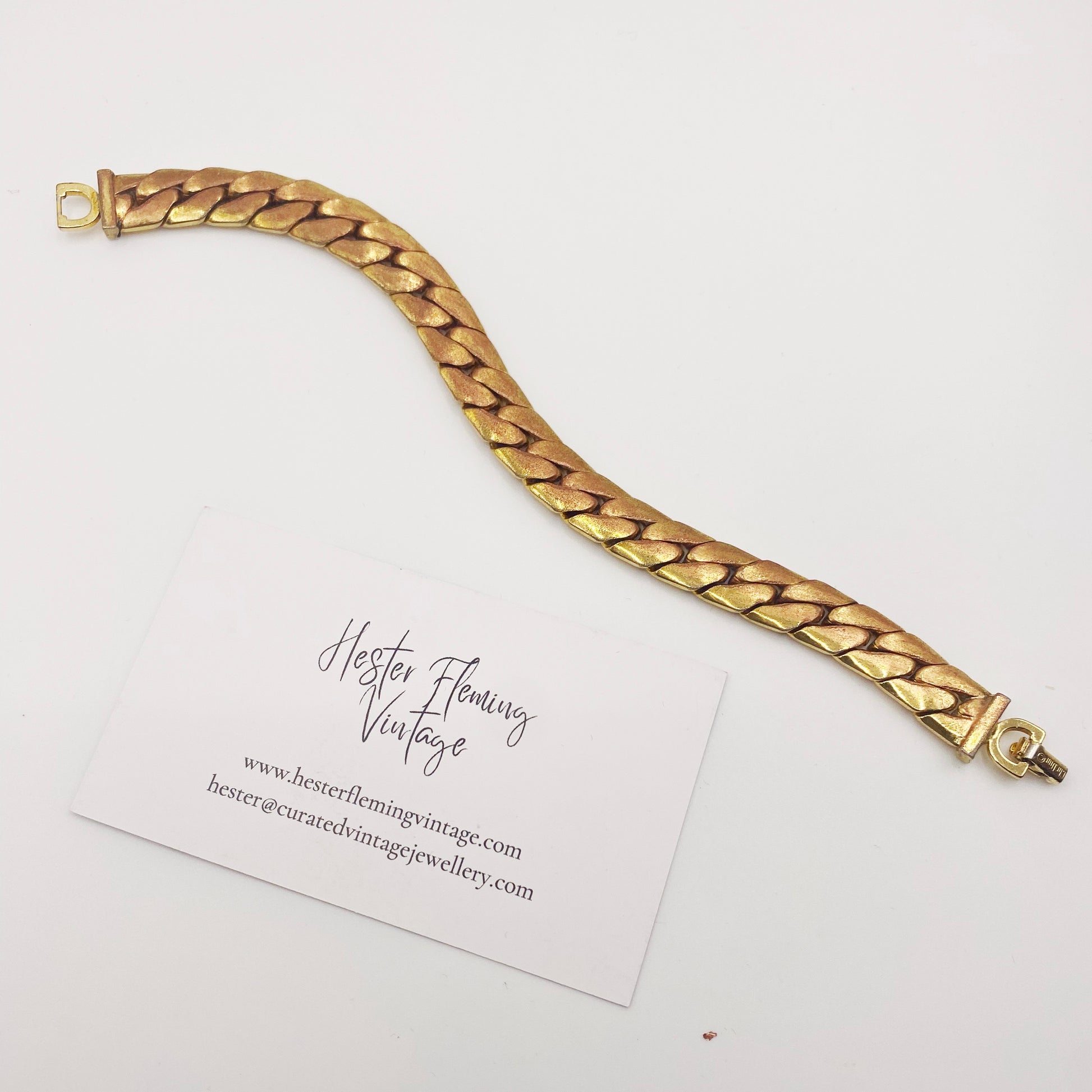 Back view of worn Christian Dior Bracelet. 