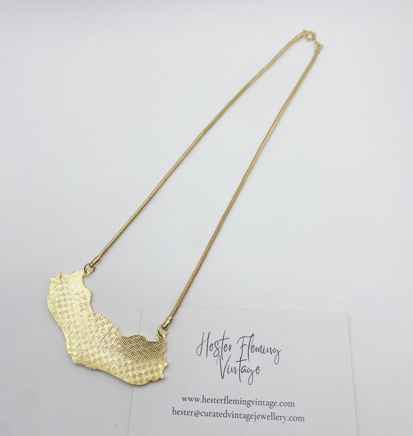 Back view of 1980s Cloisonne Necklace