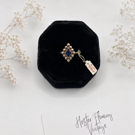 A Sapphire Crystal, Victorian Revival Ring by Bjjou Munidor 