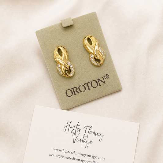 Oroton · 1990s · Infinity Earrings