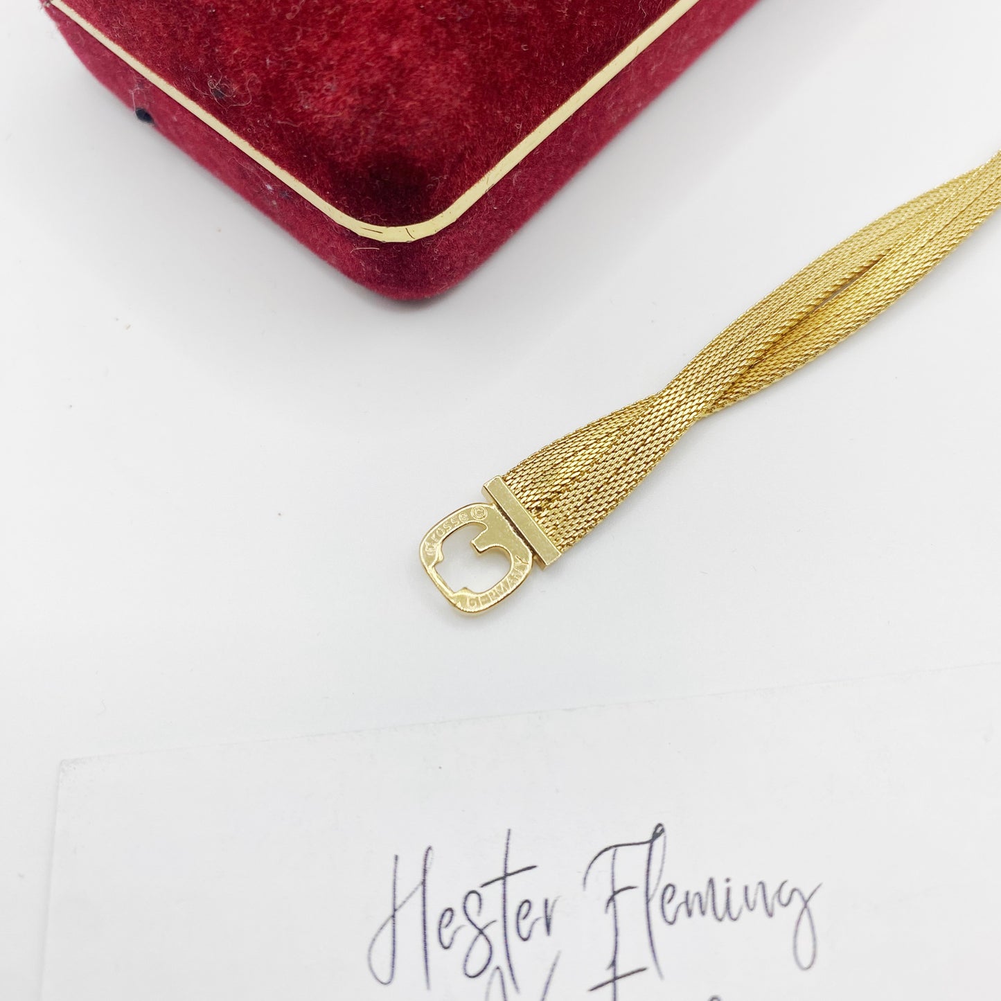 Grosse for Christian Dior bracelet signature. Grosse Germany. 