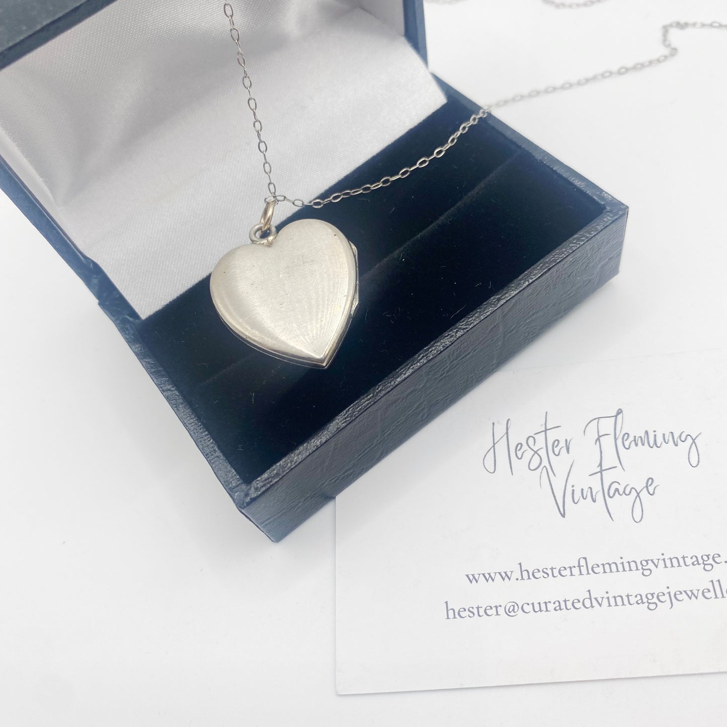 Vintage · 1930s · Enamel Rose Heart Locket