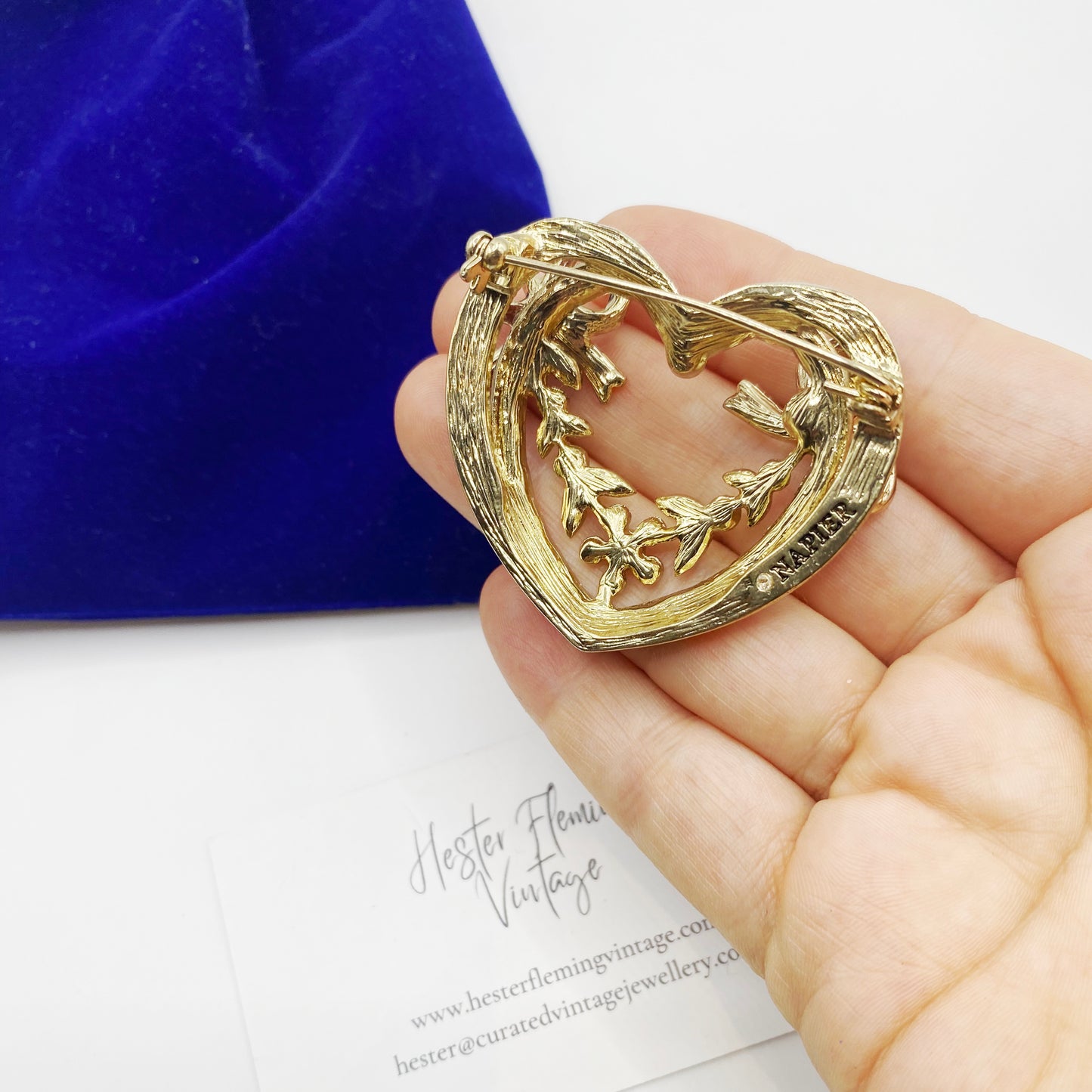 Napier · 1990s · Heart Brooch