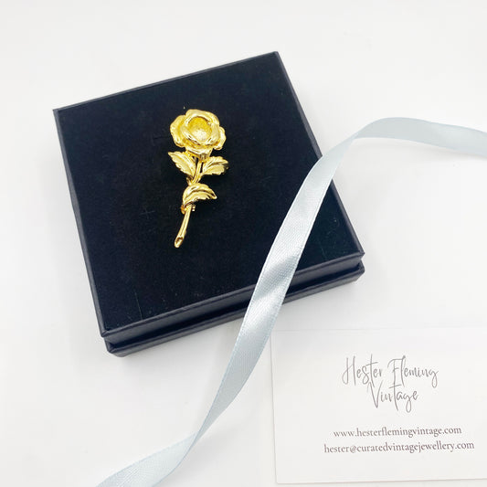 Vintage Rose Brooch