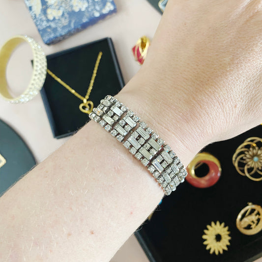 Vintage · 1970s · Crystal Bracelet