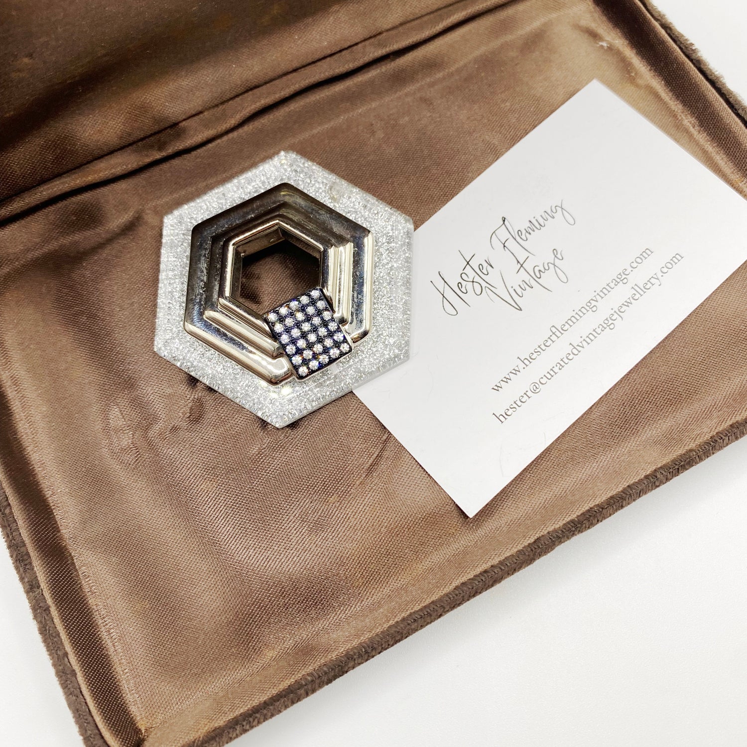 Vintage 1980s Art Deco-Inspired Brooches | Bold Statement Jewellery