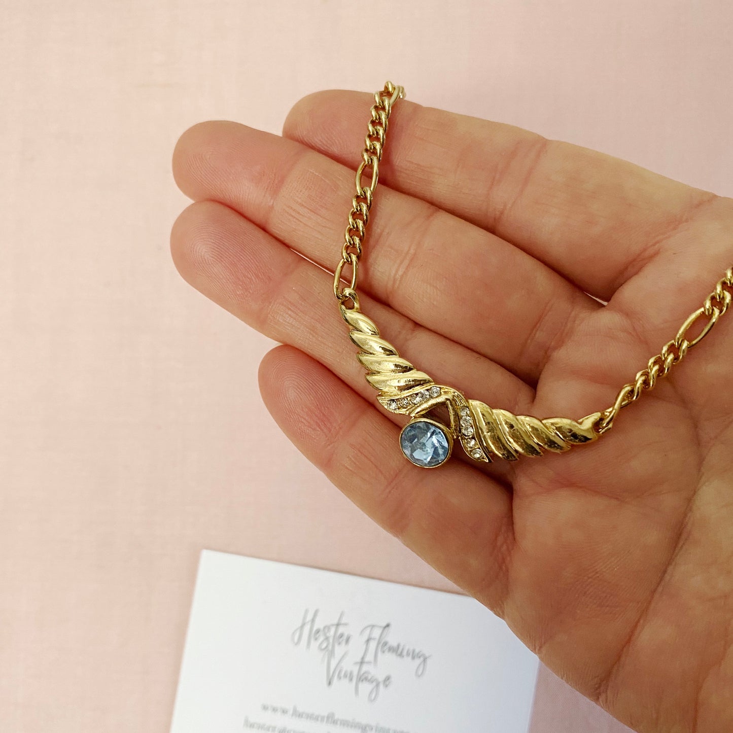 Vintage Gold Wonder Wings Necklace | 1980s Statement Jewellery