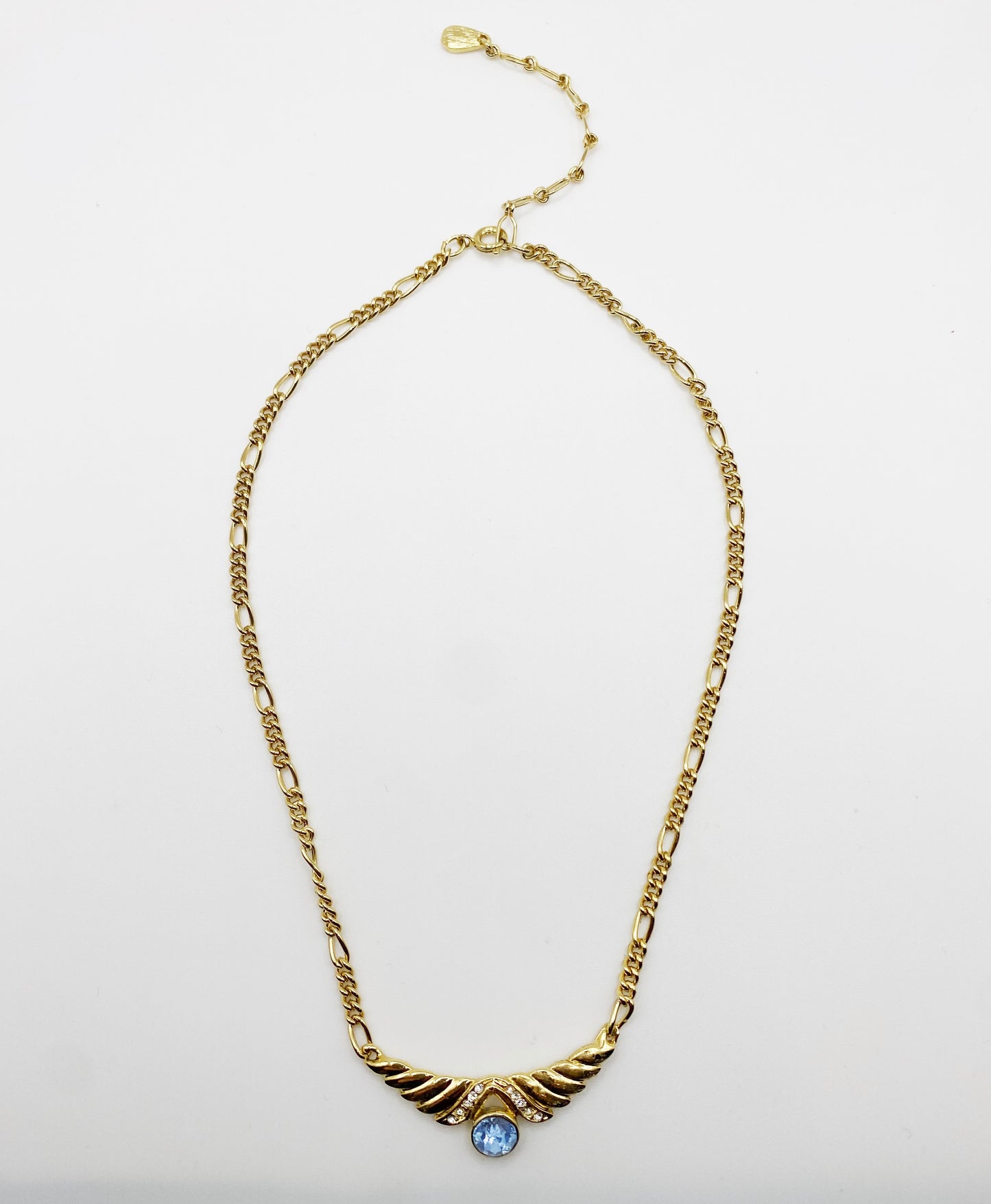 Vintage Gold Wonder Wings Necklace | 1980s Statement Jewellery