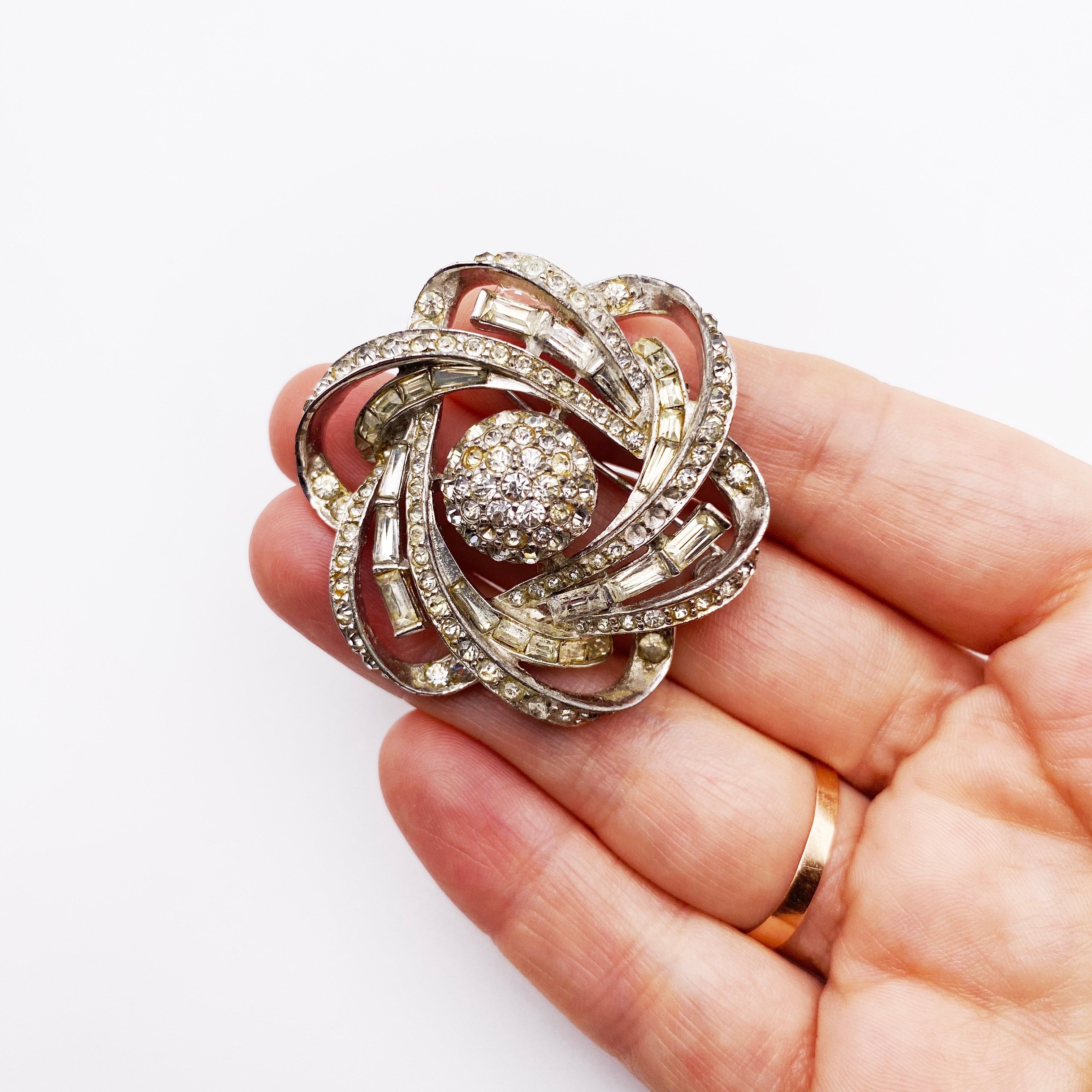 Vintage Crystal Brooch Hester Fleming Vintage