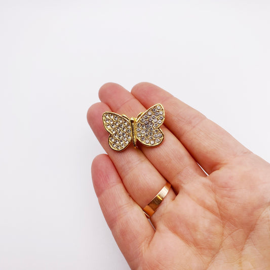 Vintage Swarovski Crystal Butterfly Brooch