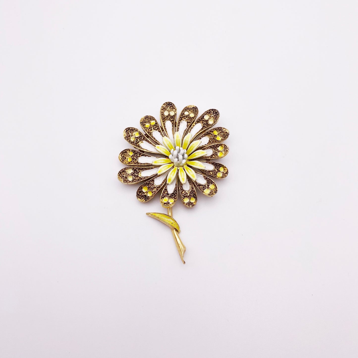 Vintage Capri Flower Brooch