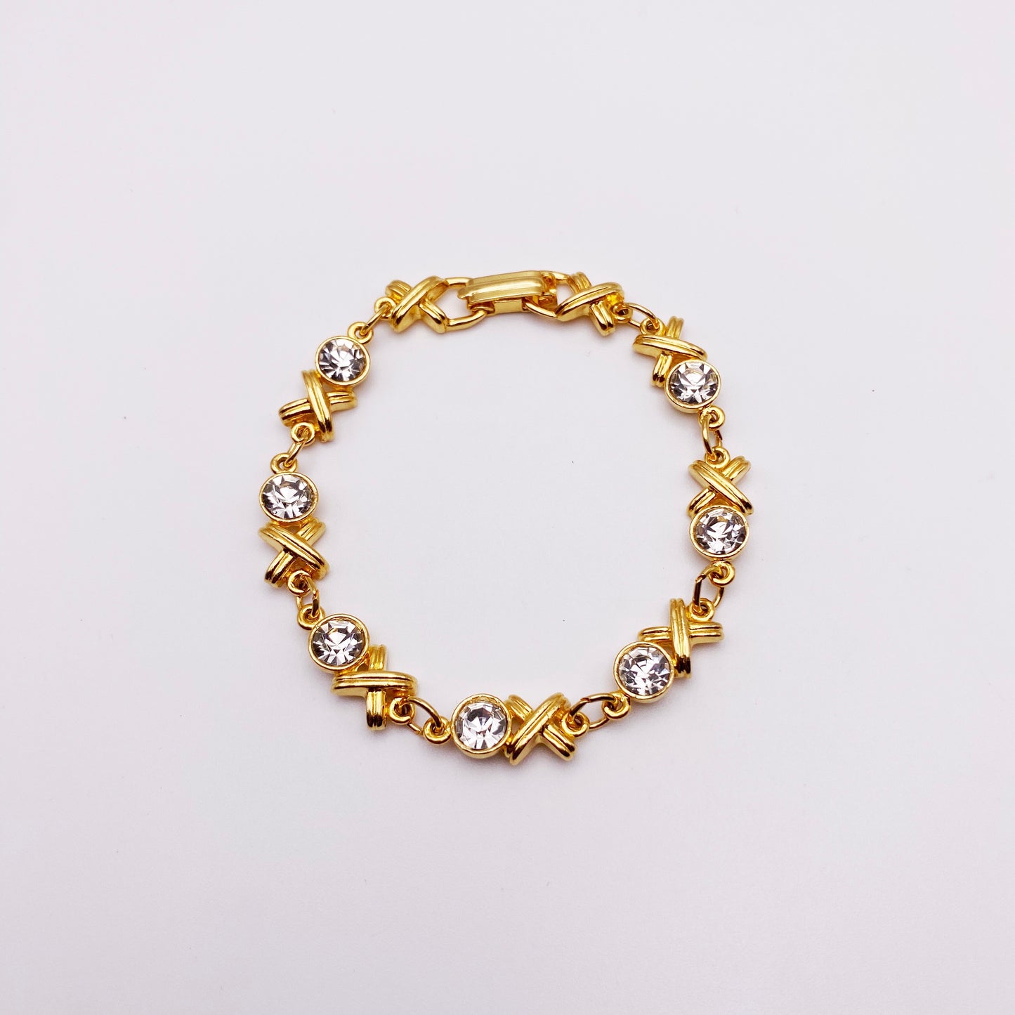 Vintage 90s Swarovski Crystal Bracelet
