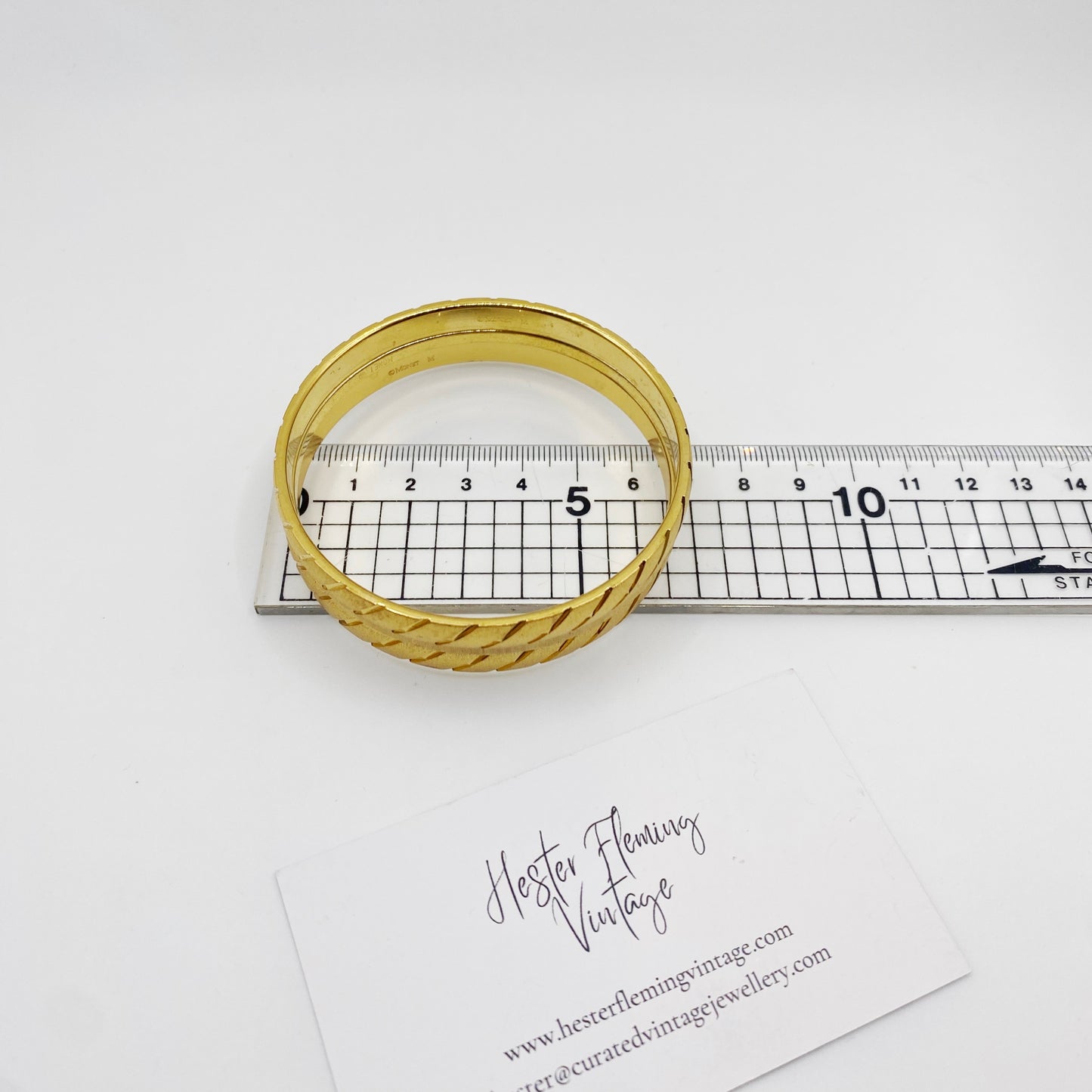 Vintage Monet Gold Bangle Set | Trio of 1970s Collectible Bracelets