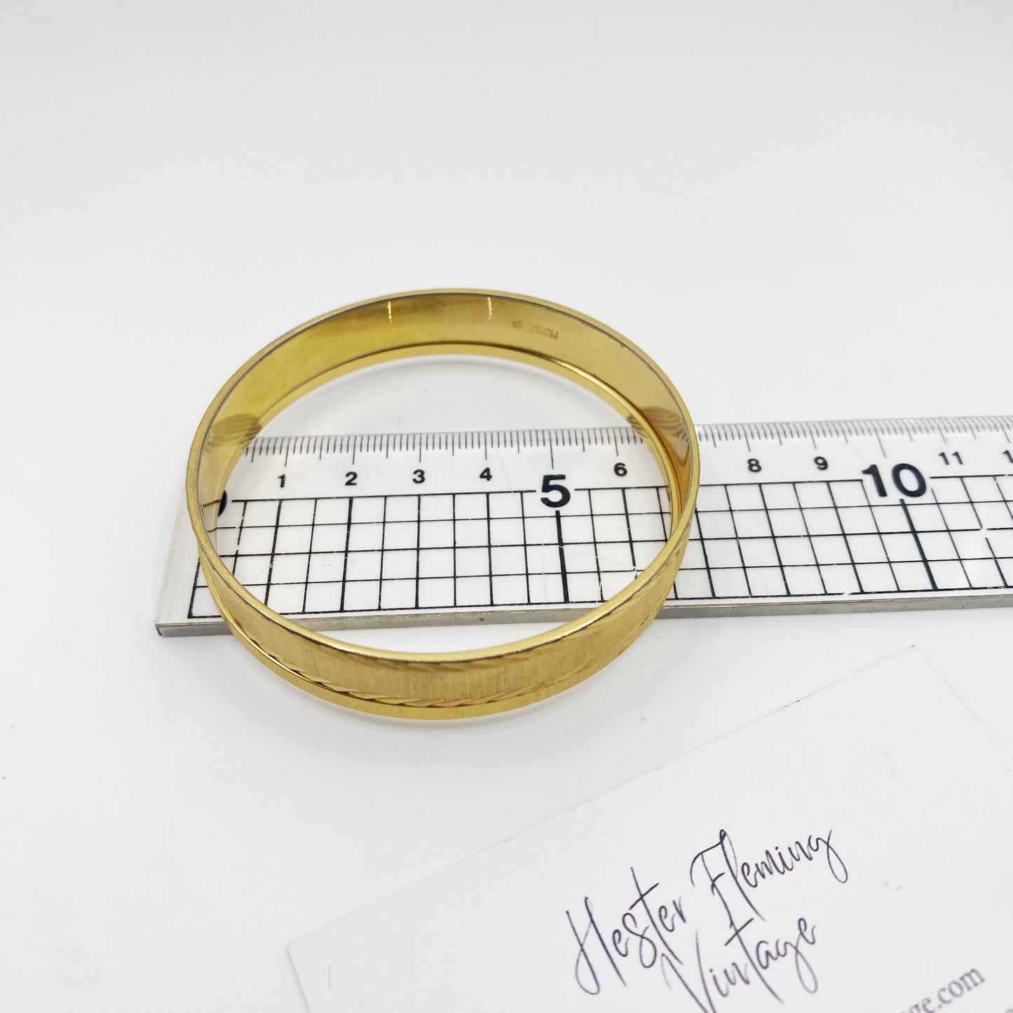 1960s Vintage Monet Bangles | Collectible Gold-Plated Bangle Set