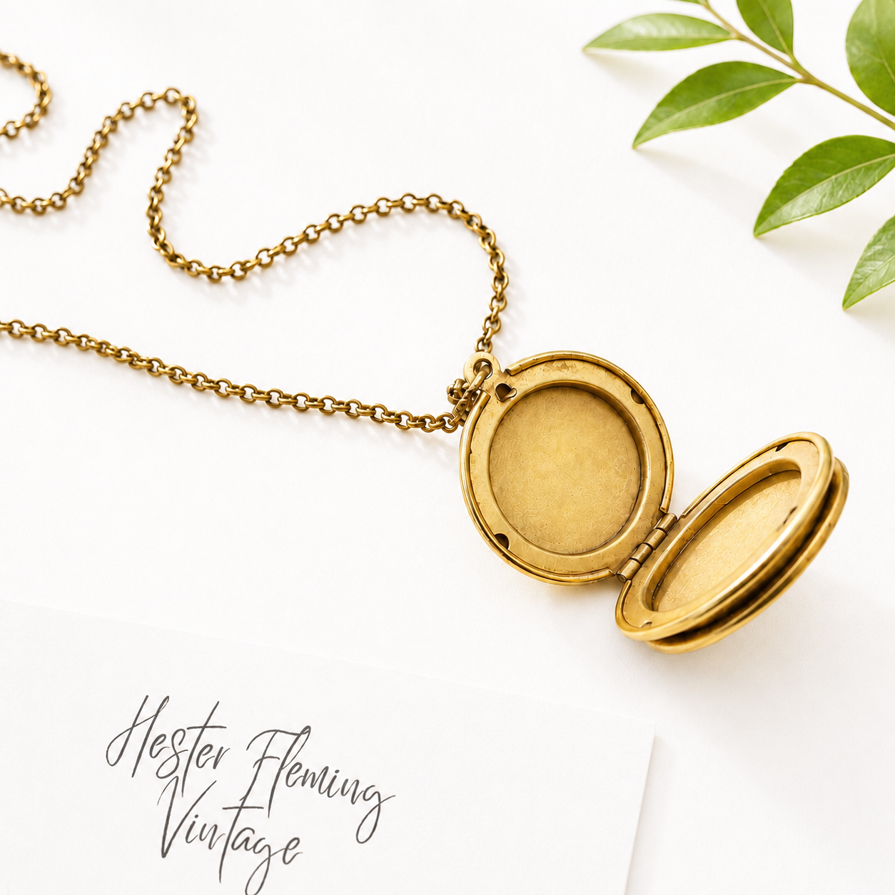 Open locket 1990s Y2K Catherine Popesco design. 