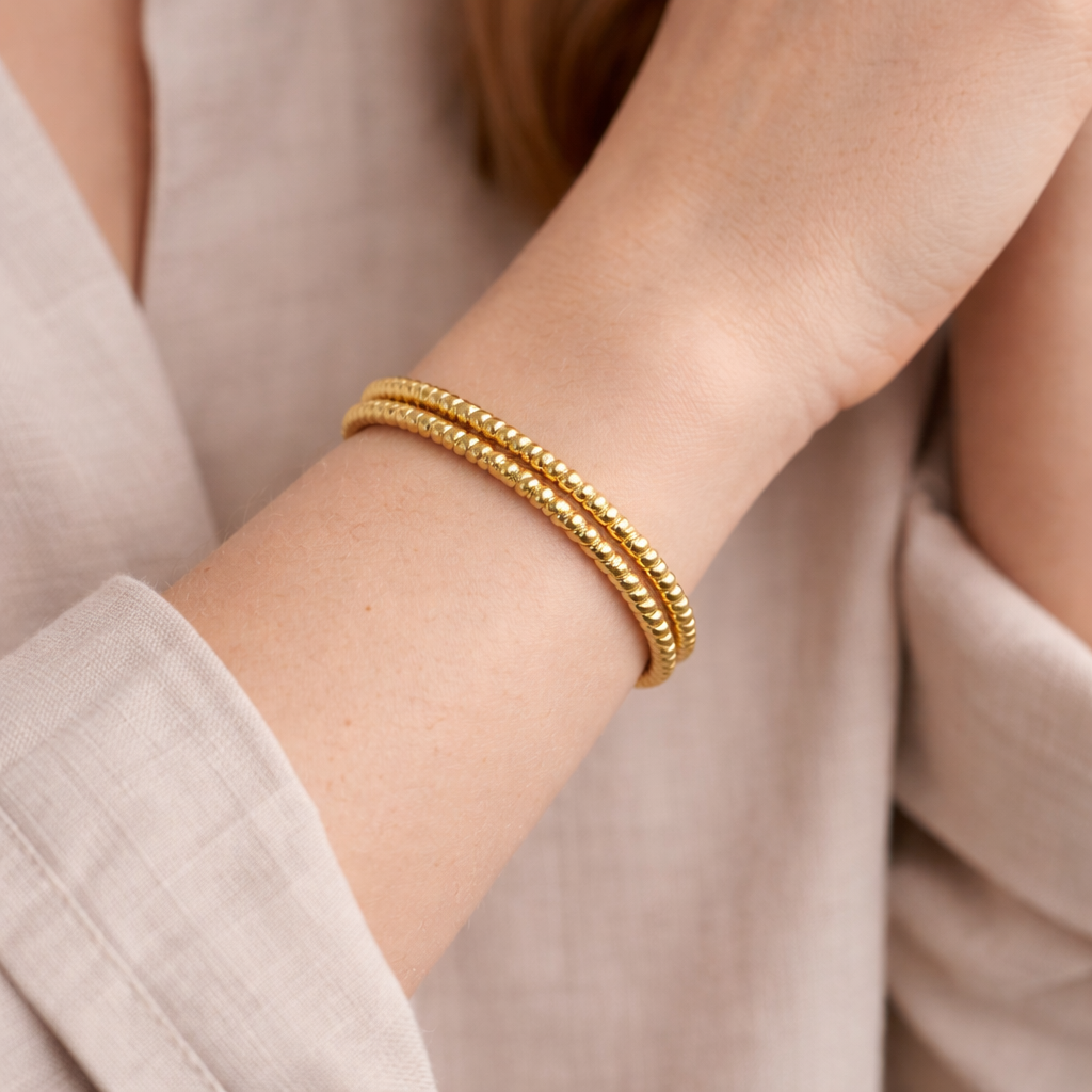 Vintage · 1980s · Gold Bangle Set