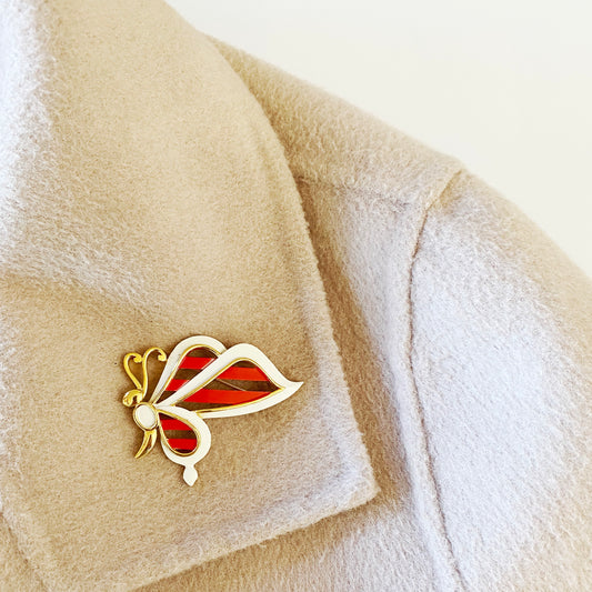 1950s · Trifari · Retro Butterfly Brooch