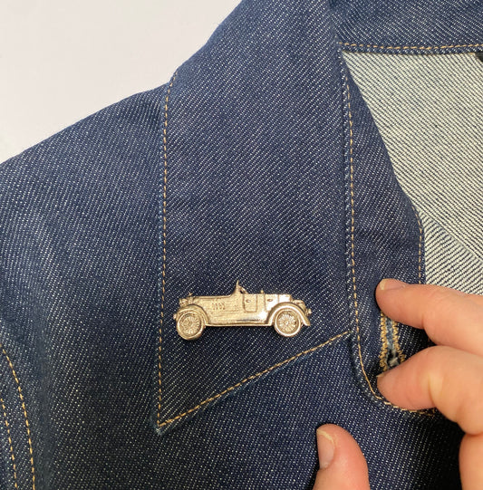 Vintage 80s Deco Car Brooch