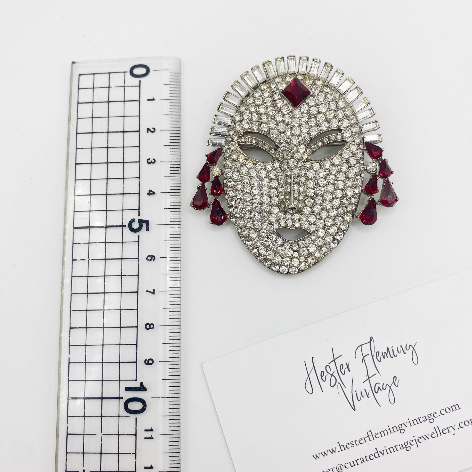 Vintage designer Butler and Wilson statement brooch measurement 